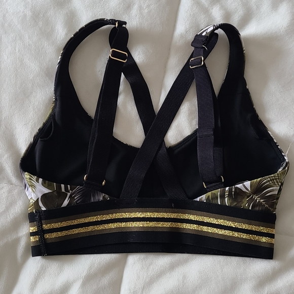 LIKE NEW! Lorna Jane “Vintage Palm” Yoga Sports Bra! - Picture 7 of 9